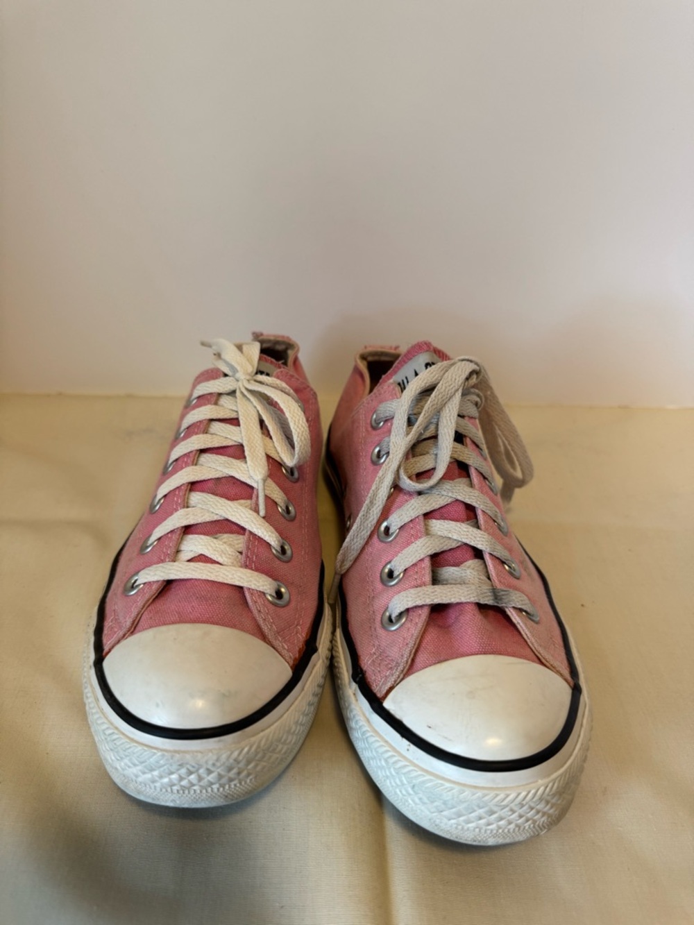Converse Pink Low-Top Canvas Sneakers